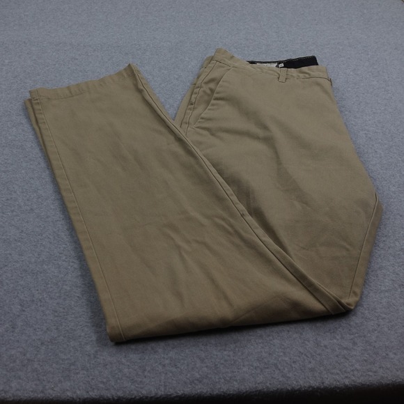 Volcom‎ Chino Dress Pants Casual Khaki Straight Leg Mens Size 36x32 Y2k Skater - Picture 1 of 6